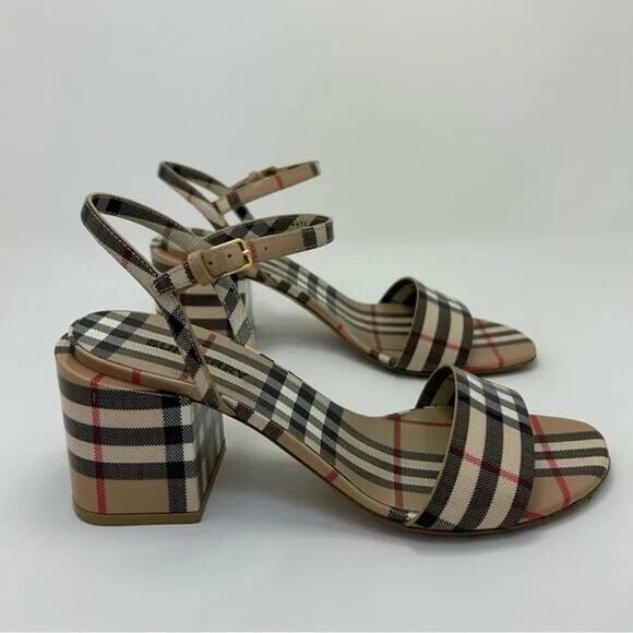 Burberry Women's Archive Check Sandals - Picture 3 of 7